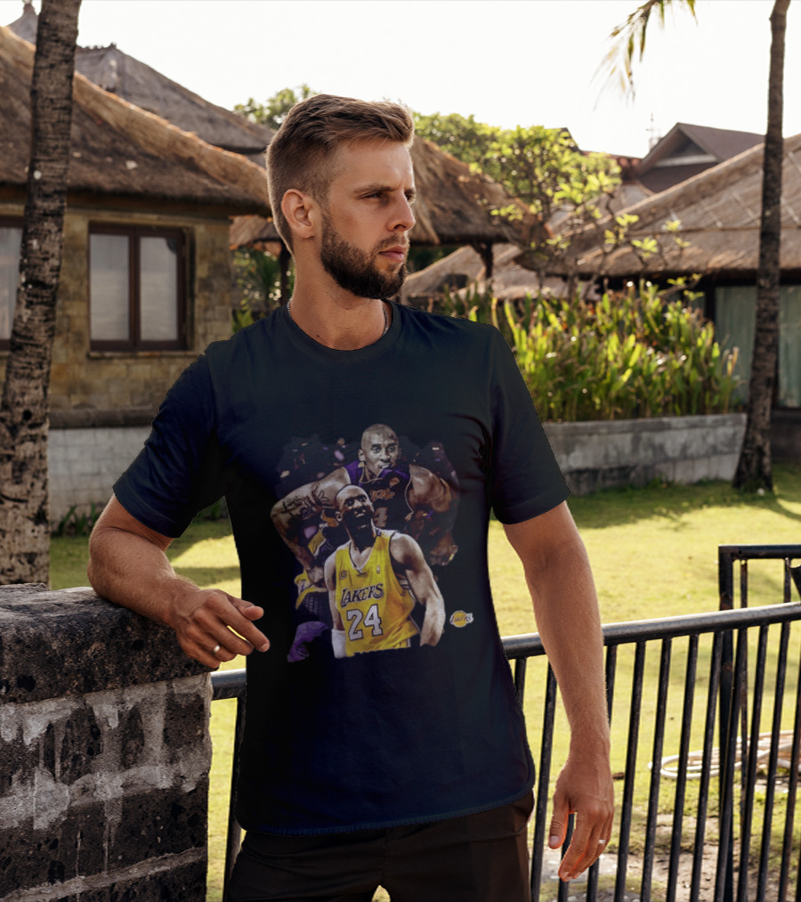Kobe Bryant Los Angeles Lakers Number 24 Iconic Basketball Legend T-Shirt
