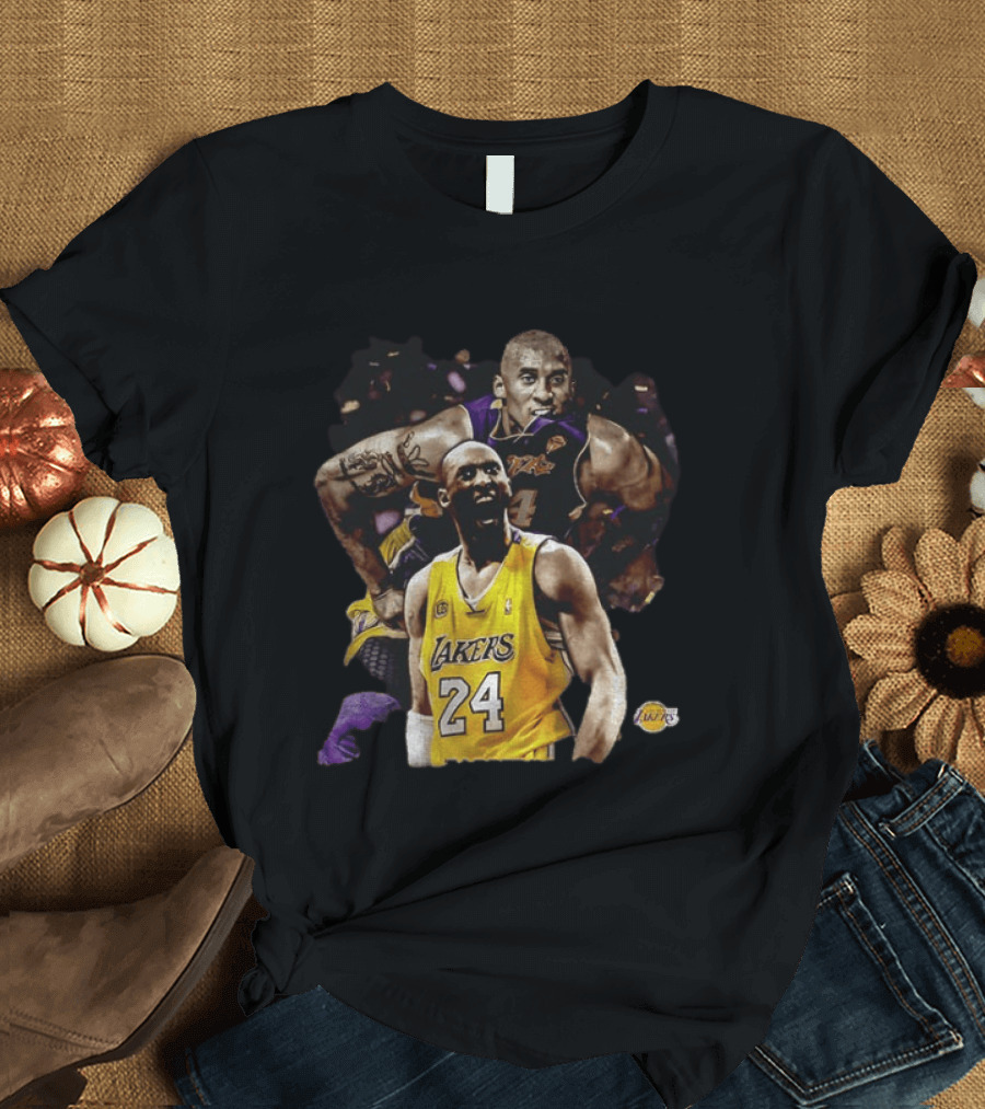 Kobe Bryant Los Angeles Lakers Number 24 Iconic Basketball Legend T-Shirt