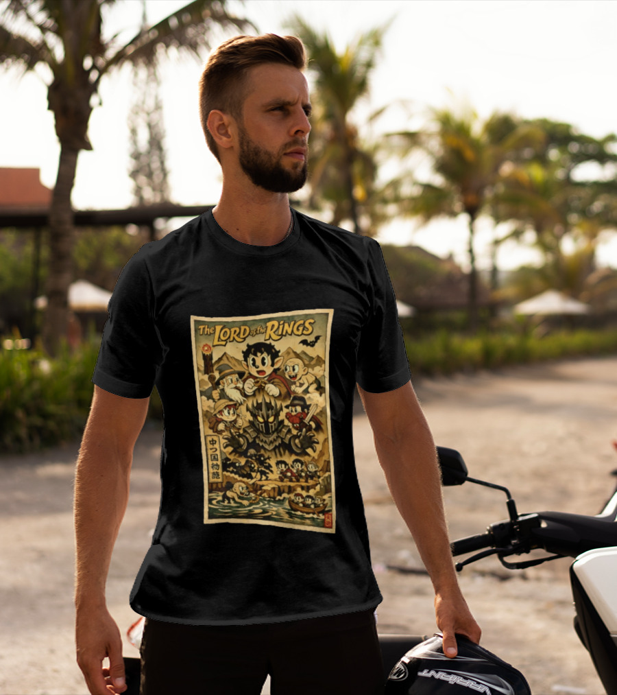 The Lord Of The Rings Middle Earth Tale Cartoon Adventure T-Shirt
