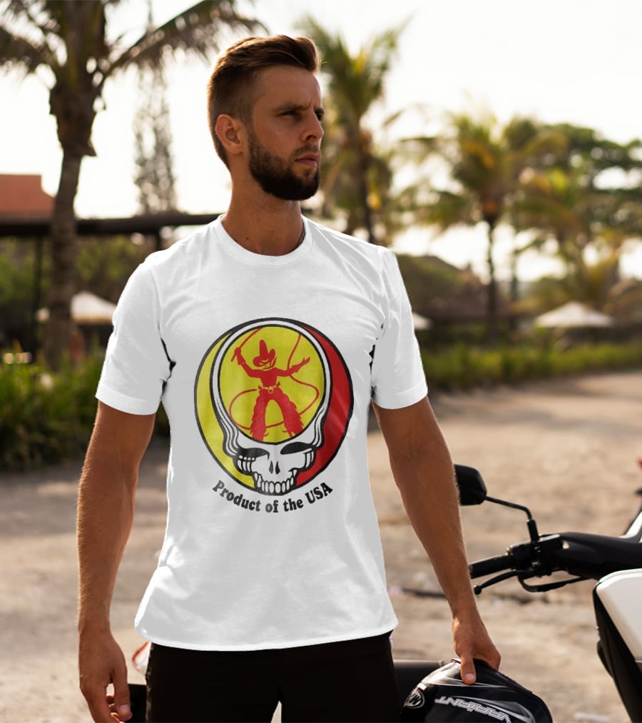Grateful Dead Steal Your Face Cowboy Product Of The USA T-Shirt