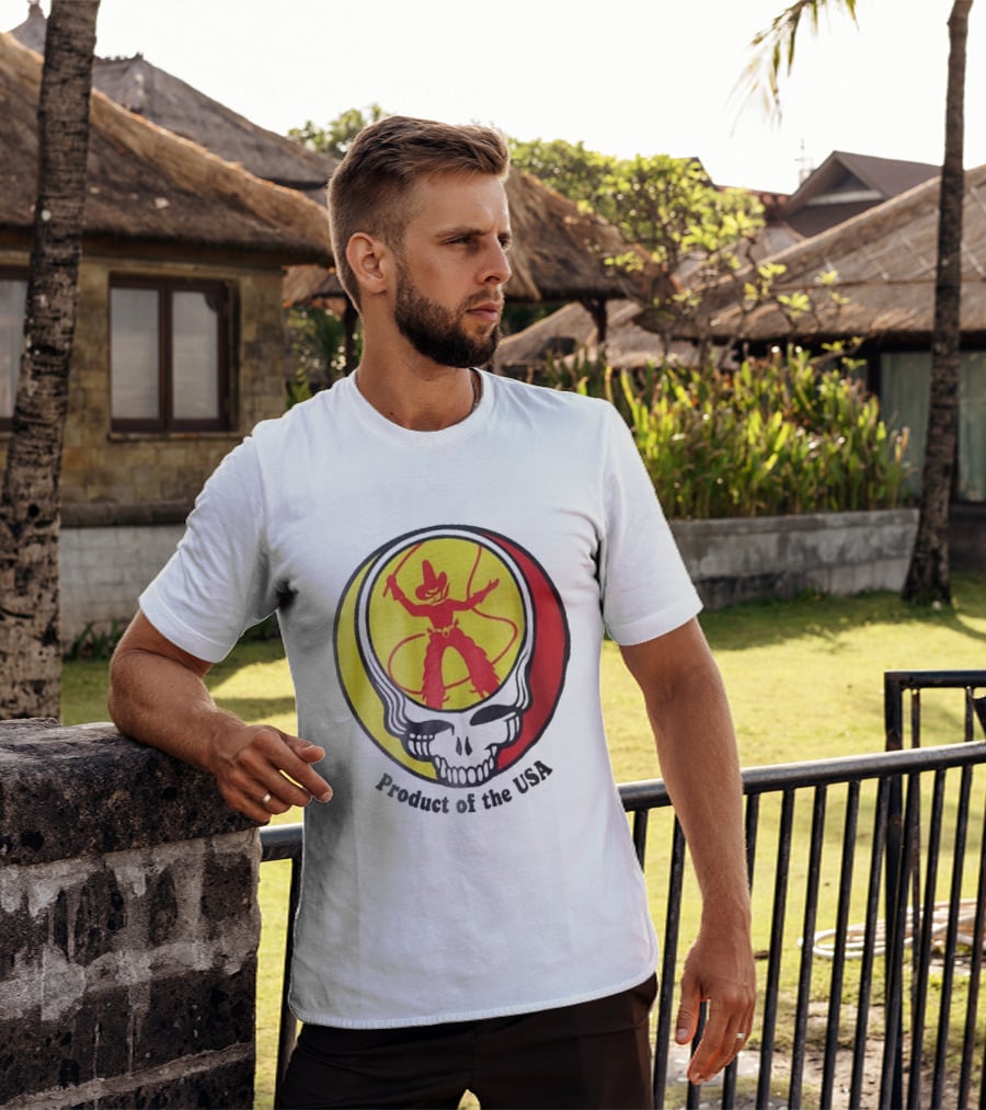 Grateful Dead Steal Your Face Cowboy Product Of The USA T-Shirt