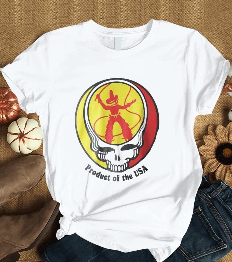 Grateful Dead Steal Your Face Cowboy Product Of The USA T-Shirt