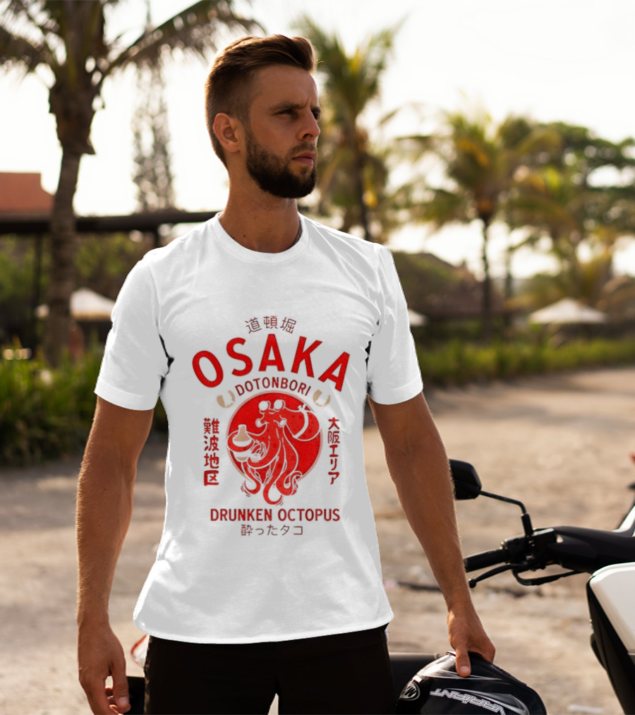 Dotonbori Osaka Drunken Octopus Seafood Culture Japan T-Shirt
