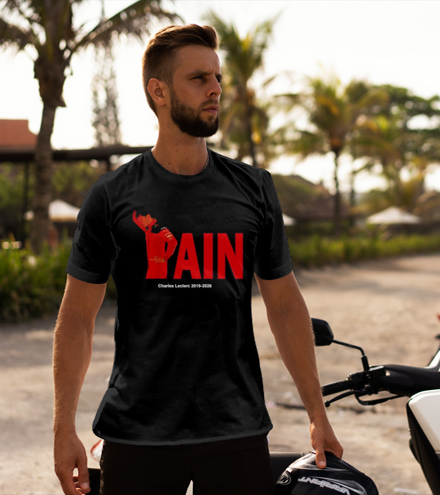 Charles Leclerc 2019 2026 Pain Formula 1 Ferrari Insights T-Shirt