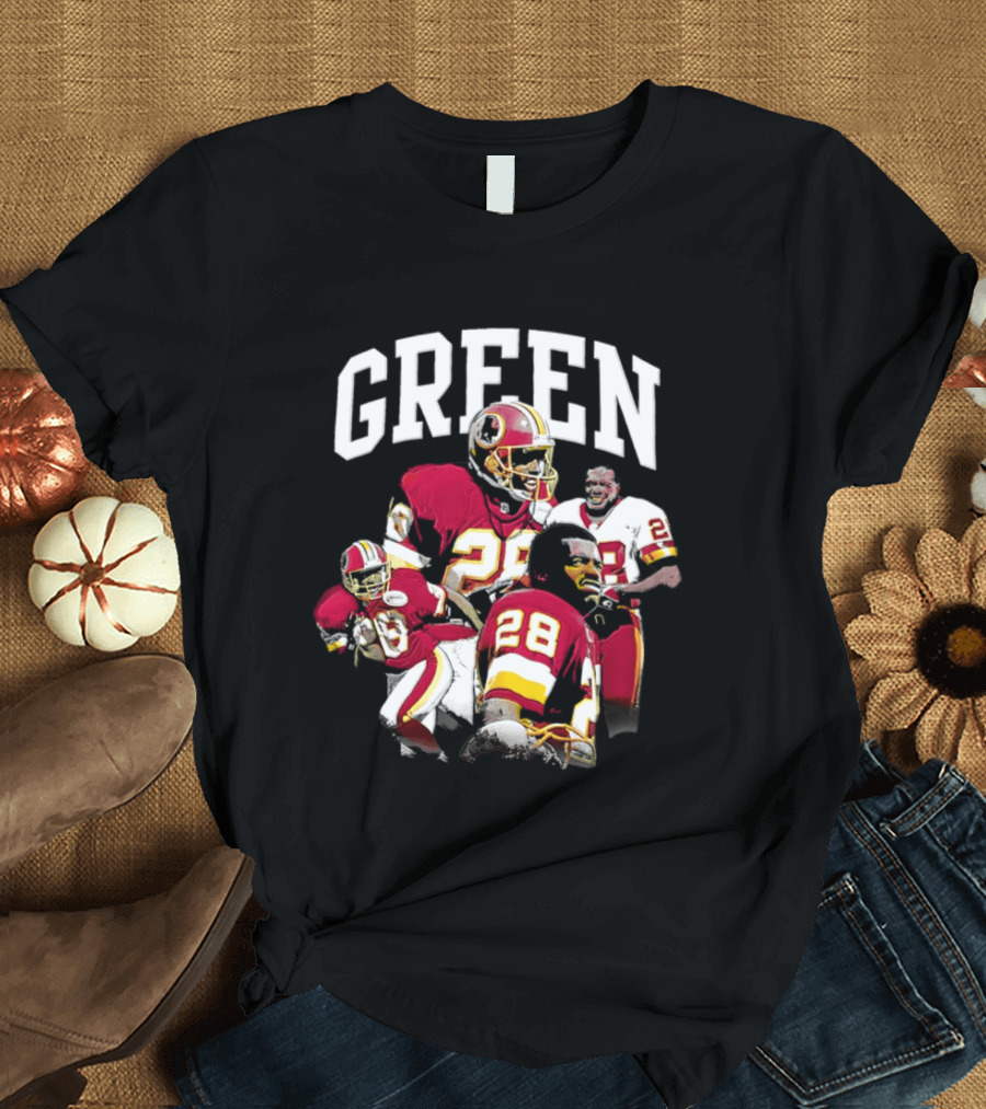 Darrell Green Washington Football Legends 28 Collage 2026 T-Shirt
