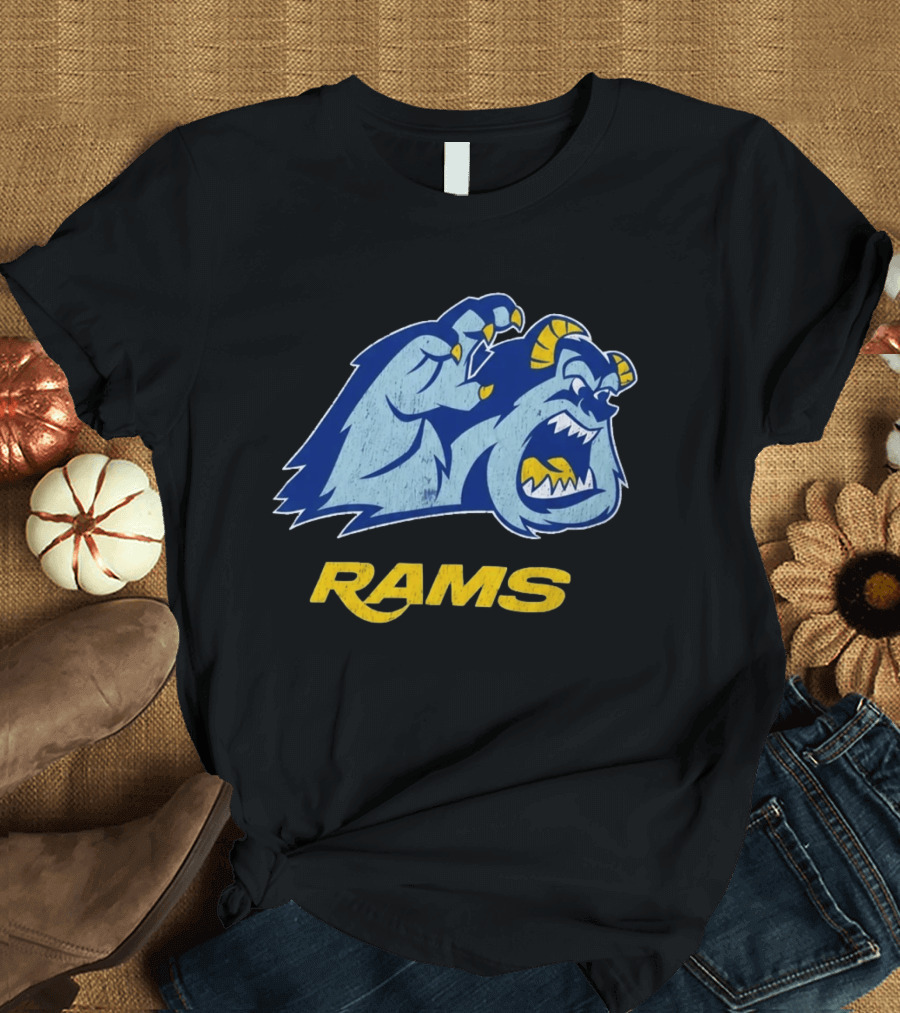 Los Angeles Rams Sulley Monster Football Fan Merchandise T-Shirt
