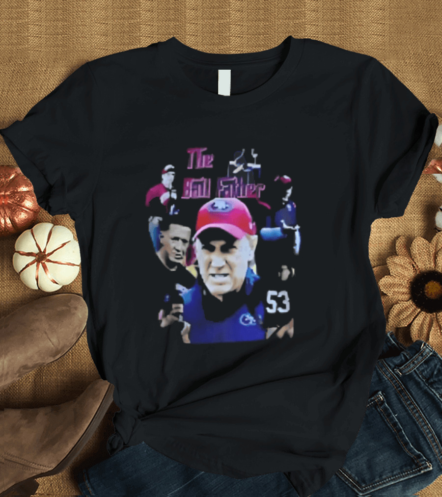 The Ball Father Head Coach Collage Bootleg 53 Cap Team T-Shirt