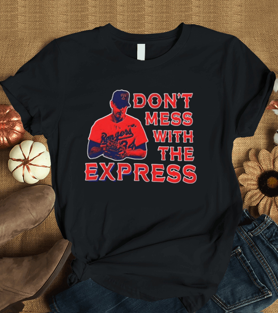 Nolan Ryan Texas Rangers Don't Mess With The Express Baseball Legend T-Shirt