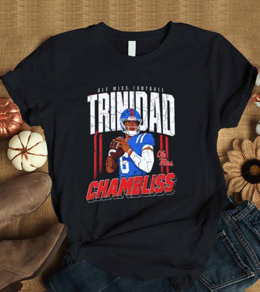 Ole Miss Football Trinidad Chambliss Rebels Player T-Shirt
