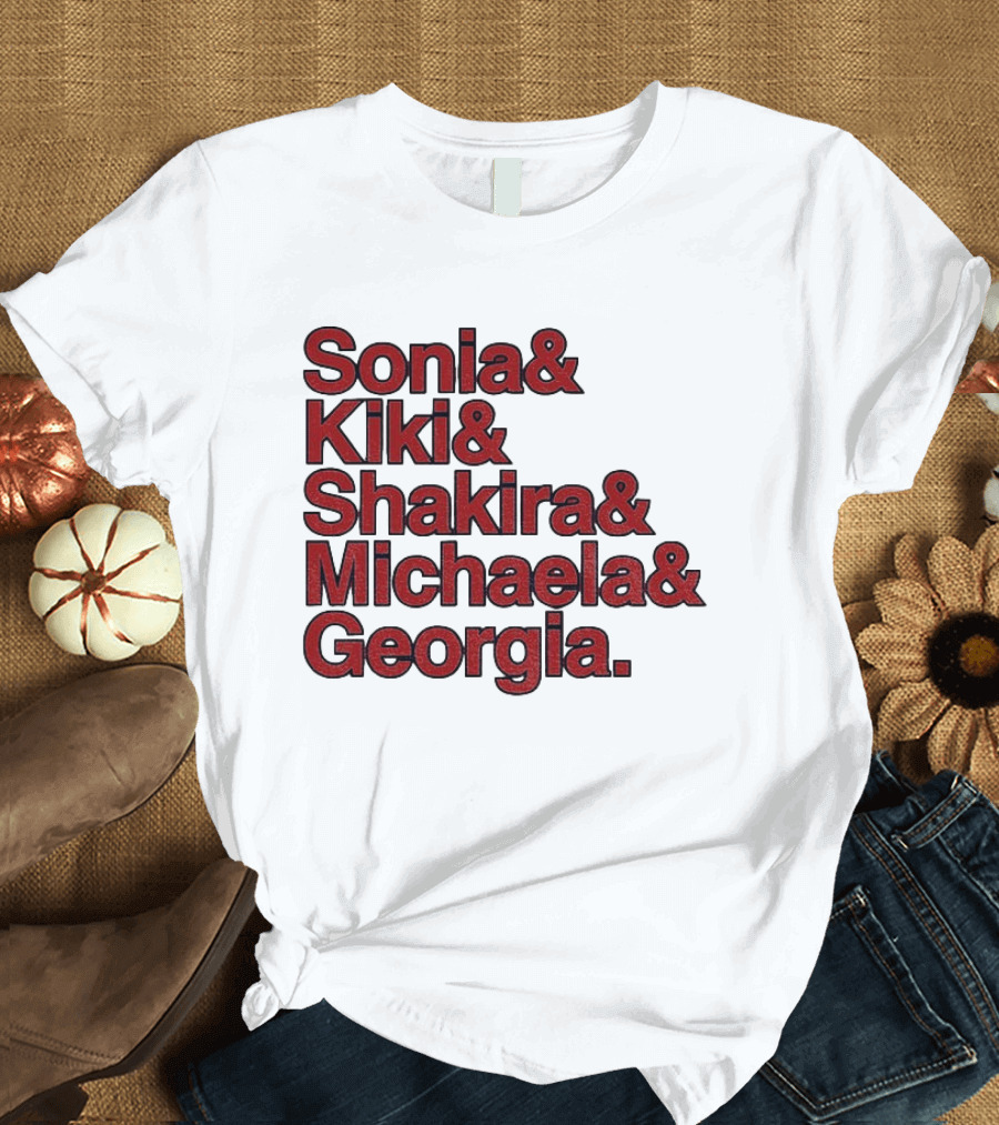 Washington Women's Basketball Sonia Kiki Shakira Michaela Georgia 2026 WNBA Ampersand Stars T-Shirt
