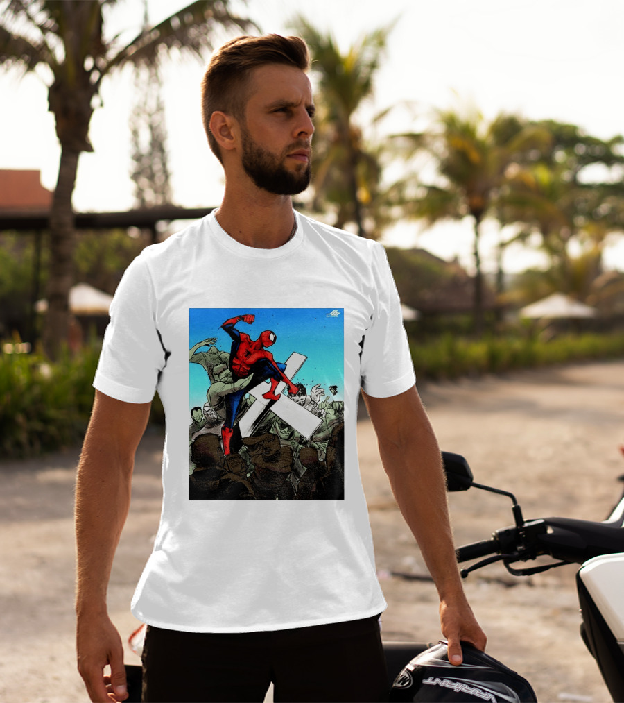 Never Give Up Spider Man Punch Nazis Minnesota Police T-Shirt