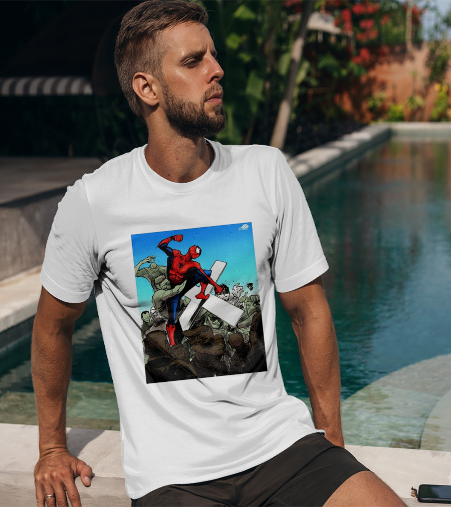 Never Give Up Spider Man Punch Nazis Minnesota Police T-Shirt