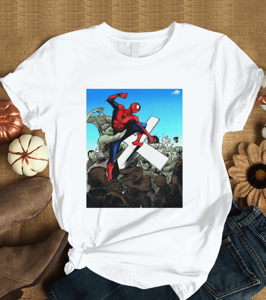 Never Give Up Spider Man Punch Nazis Minnesota Police T-Shirt