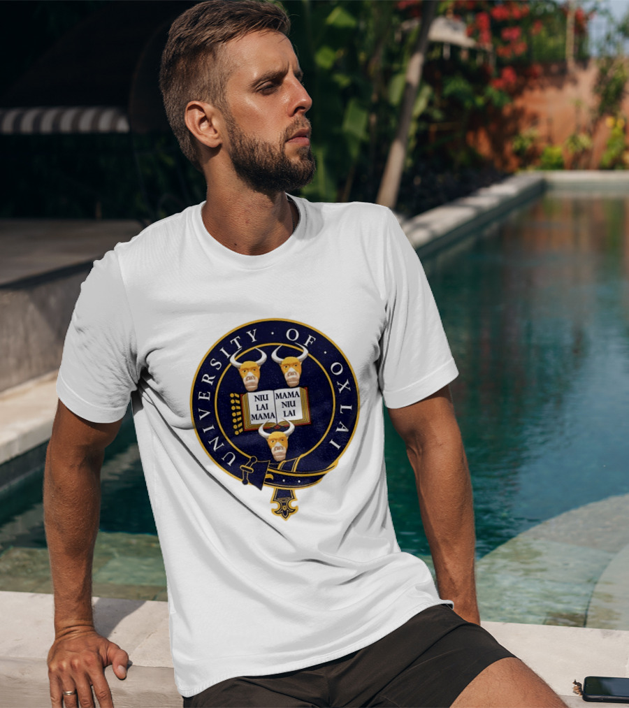 University Of Oxlai Niu Lai Mama Coat Of Arms T-Shirt