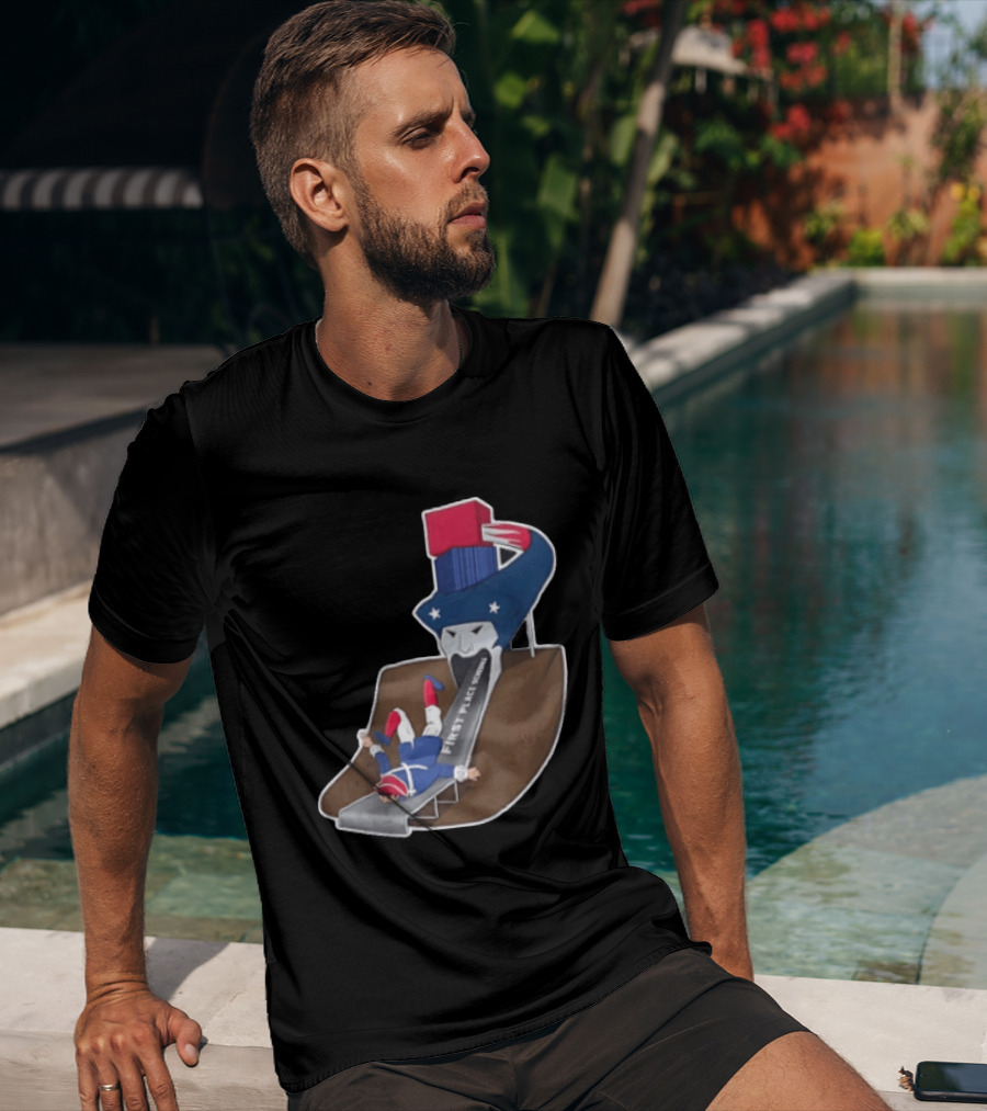 First Place Schedule Patriot Slide Humorous Football Fan Gear T-Shirt