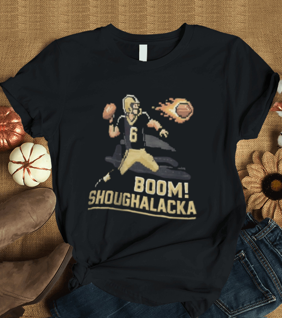 Boom Shoughalacka Football Player Action Burst T-Shirt