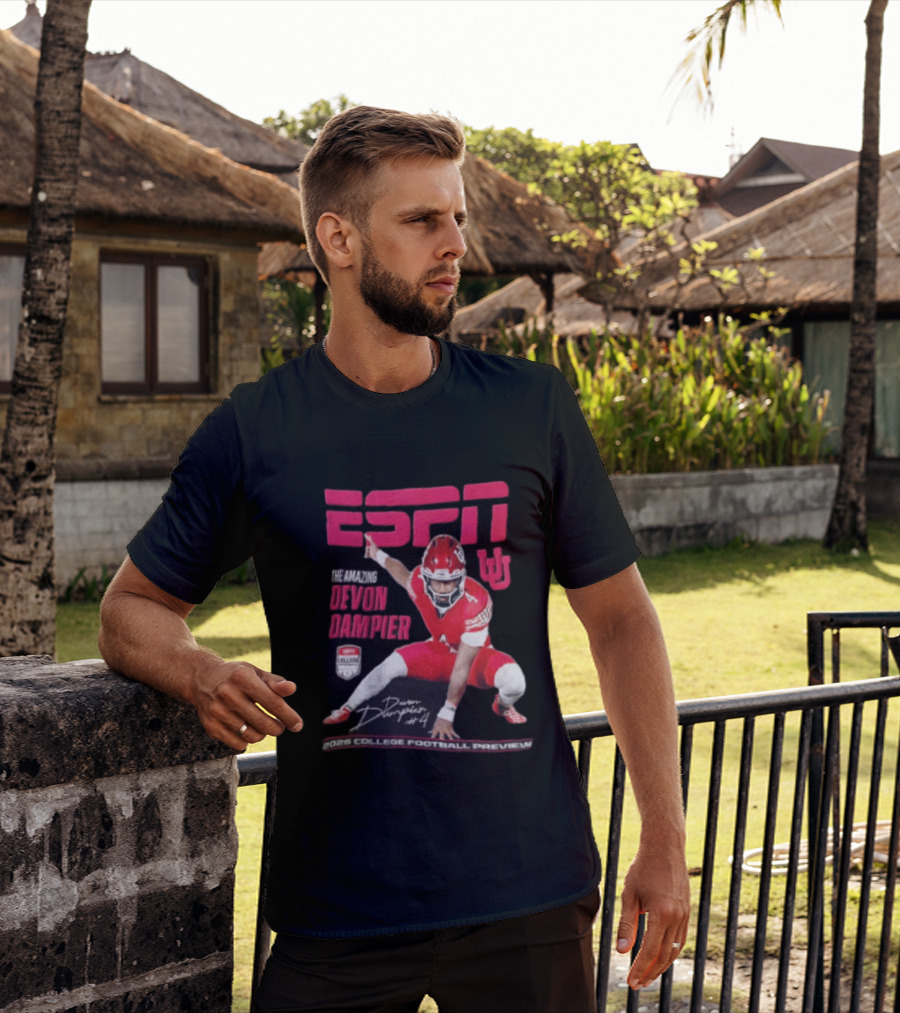 ESPN The Amazing Devon Dampier 2026 College Football Preview T-Shirt