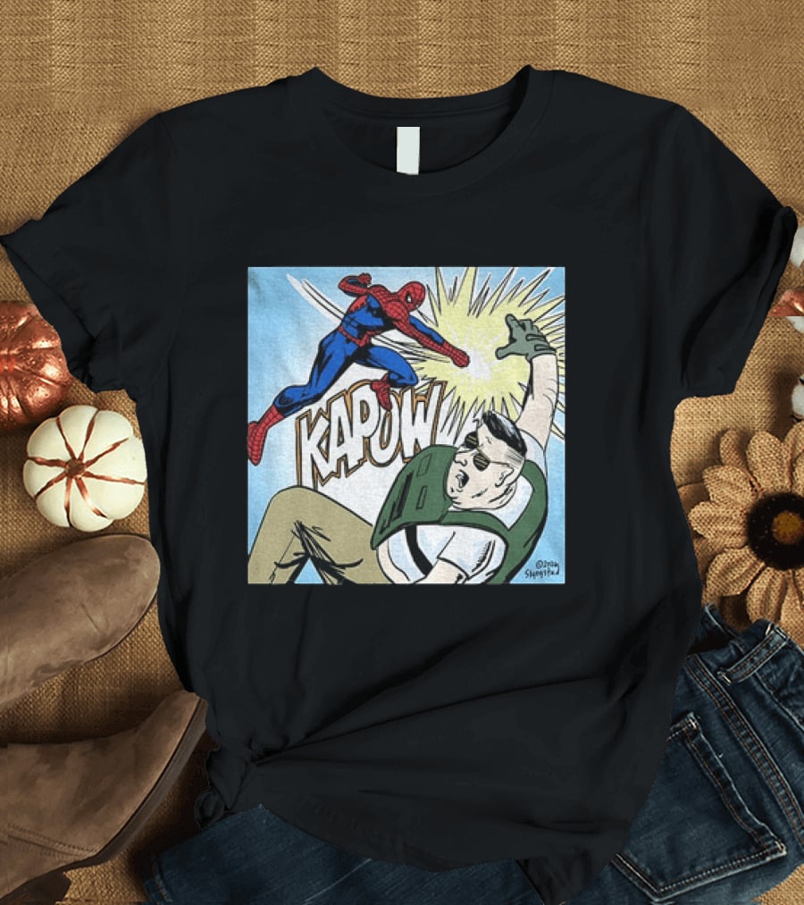 Spider Man Kapow Punch Action Jake Lang Amigo Da Militancia T-Shirt