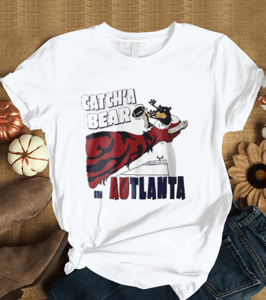 Catch A Bear Auburn Tigers Autlanta Football Cartoon T-Shirt