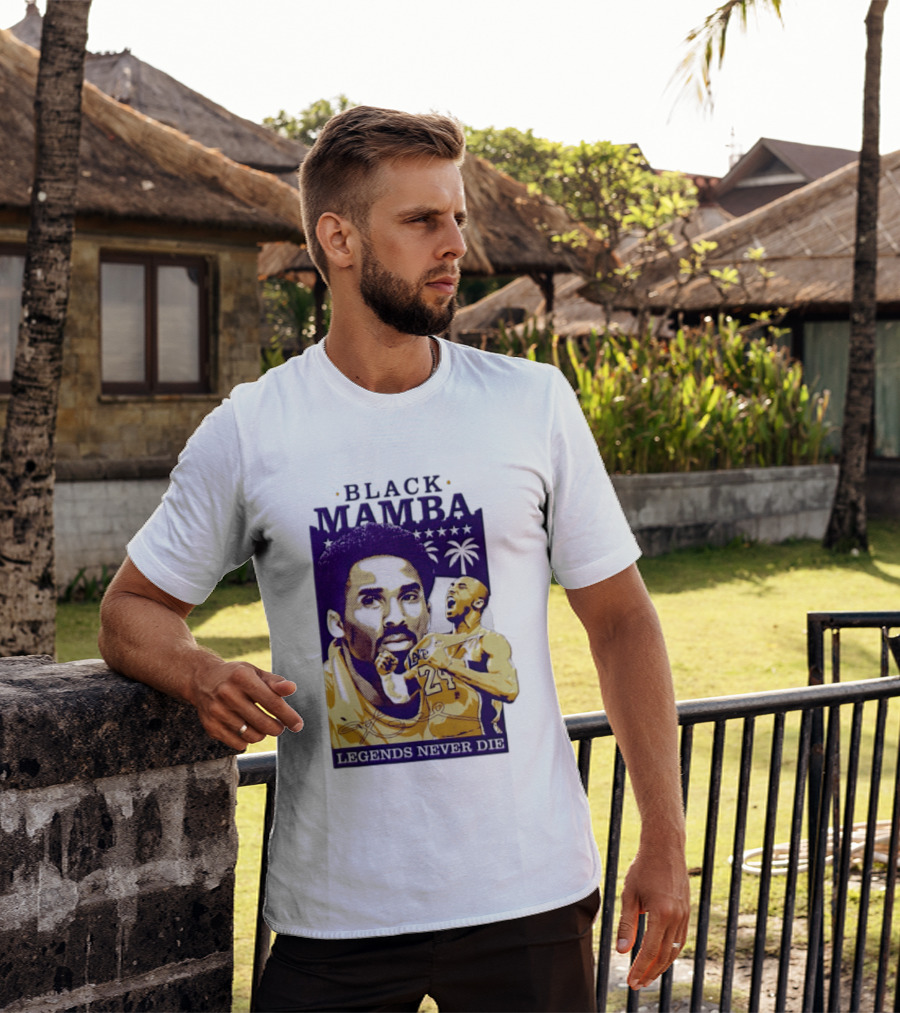 Kobe Bryant Black Mamba Legends Never Die Los Angeles Lakers 24 NBA Basketball T-Shirt