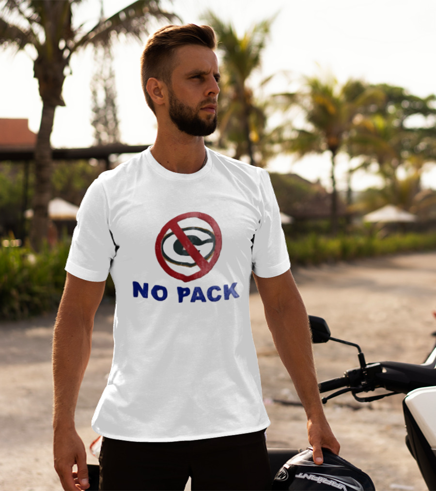 No Pack Green Bay Packers Anti Logo NFL Fan T-Shirt