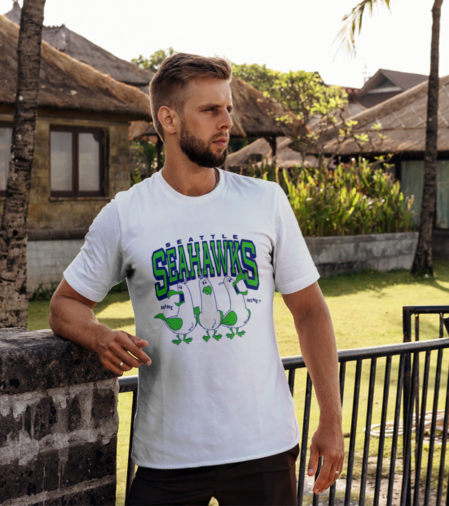Seattle Seahawks Seagulls Mine Mine Mine T-Shirt