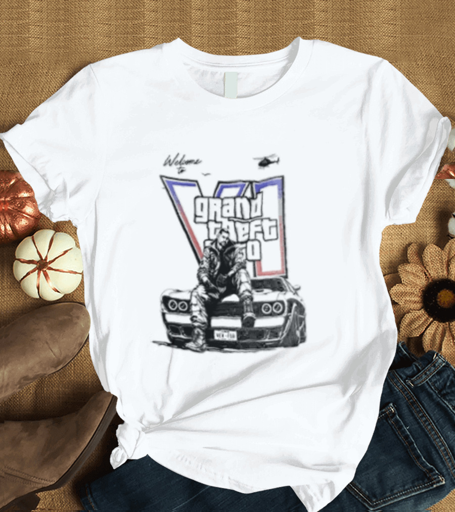 Grand Theft Auto VI Welcome To A World Of Sinners T-Shirt