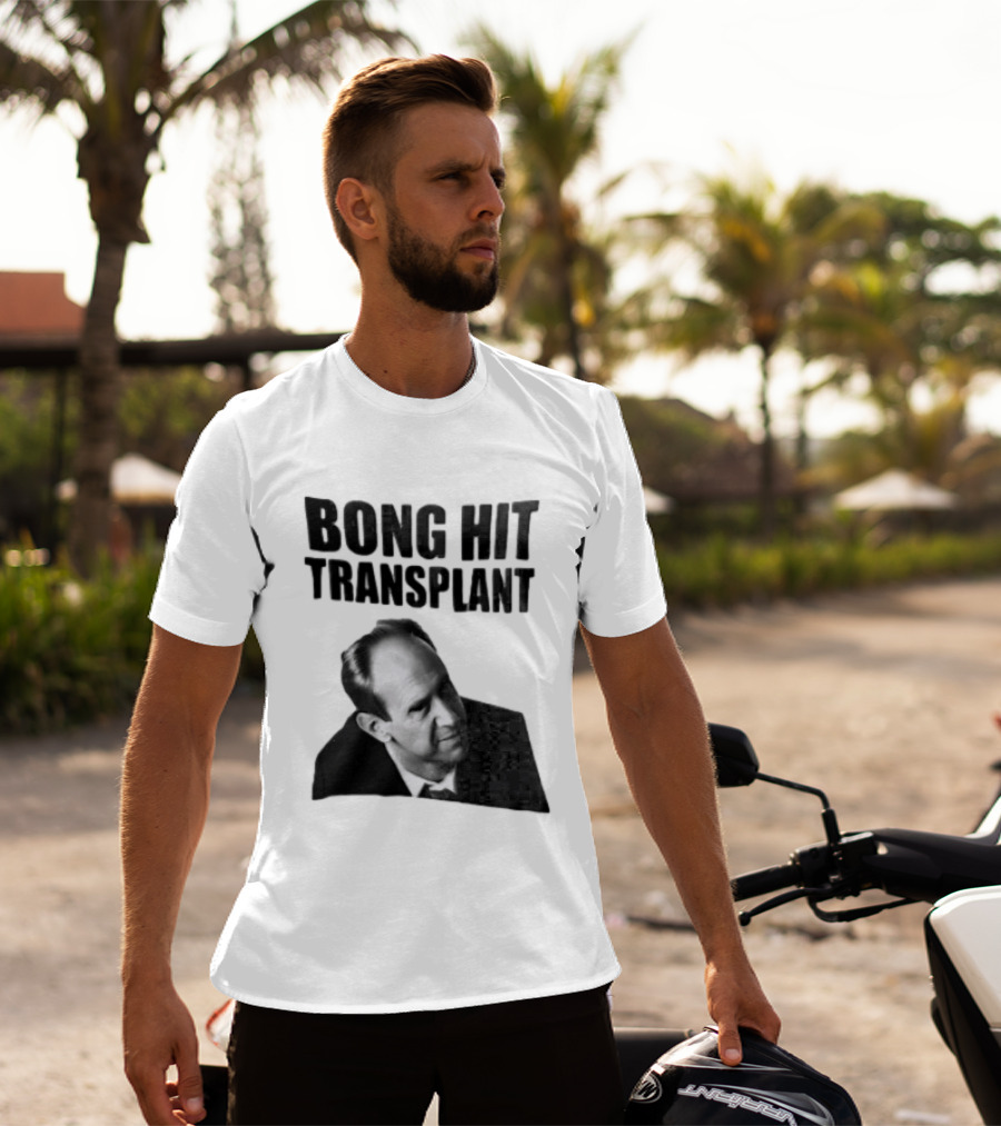 Bong Hit Transplant Joseph Morse Black And White Image T-Shirt