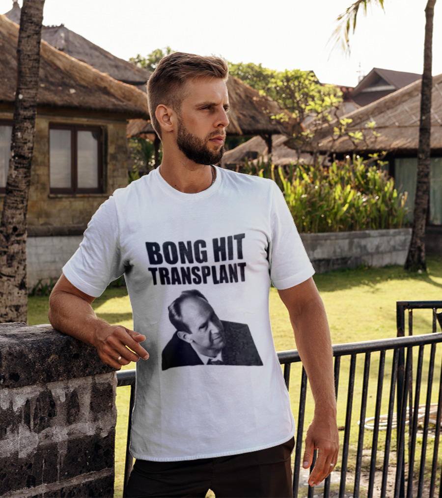 Bong Hit Transplant Joseph Morse Black And White Image T-Shirt