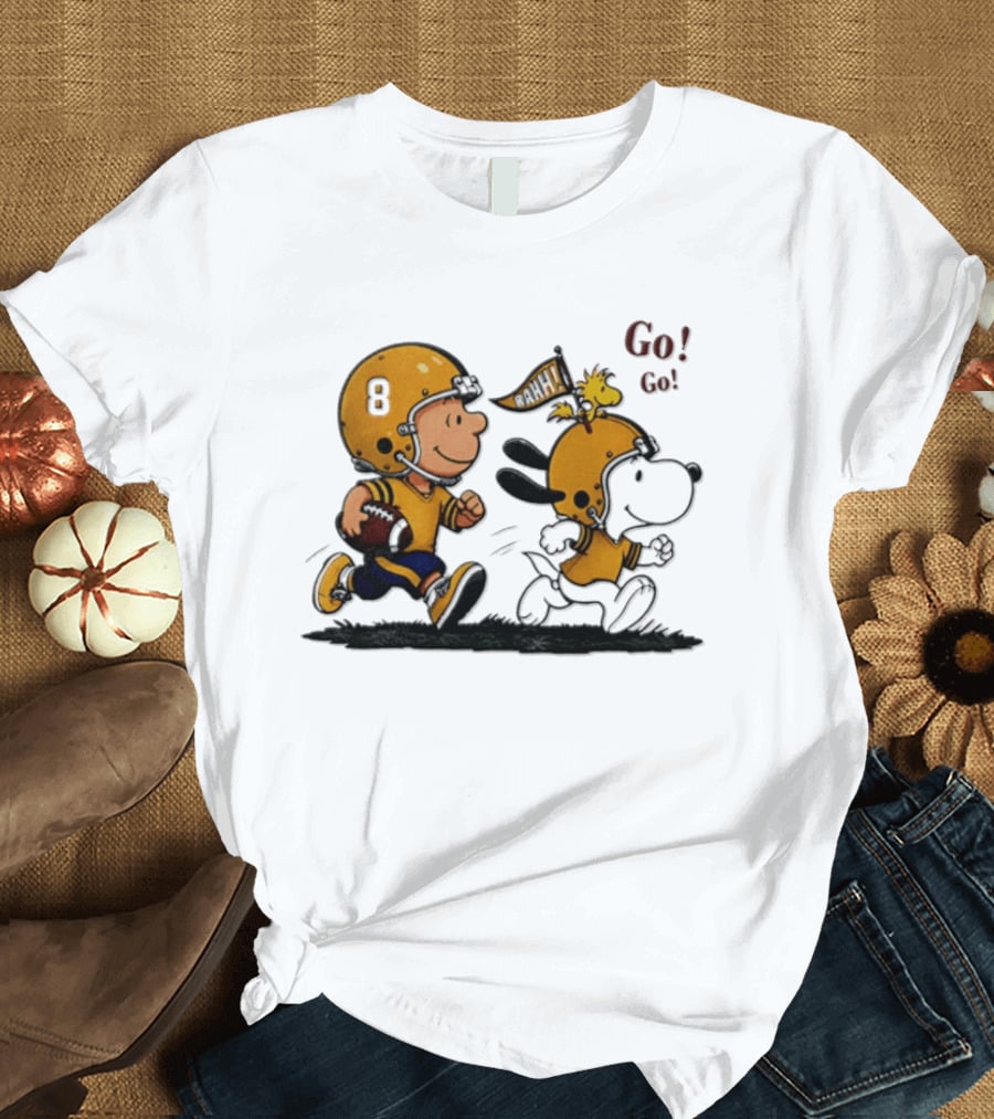 Charlie Brown Snoopy Peanuts Football Go Go Pittsburgh 2026 T-Shirt