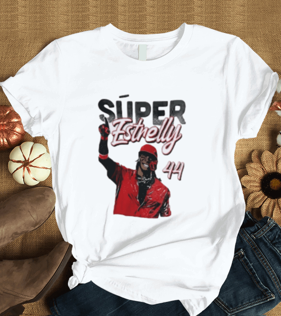 Elly De La Cruz Súper Estrelly 44 Cincinnati Reds T-Shirt