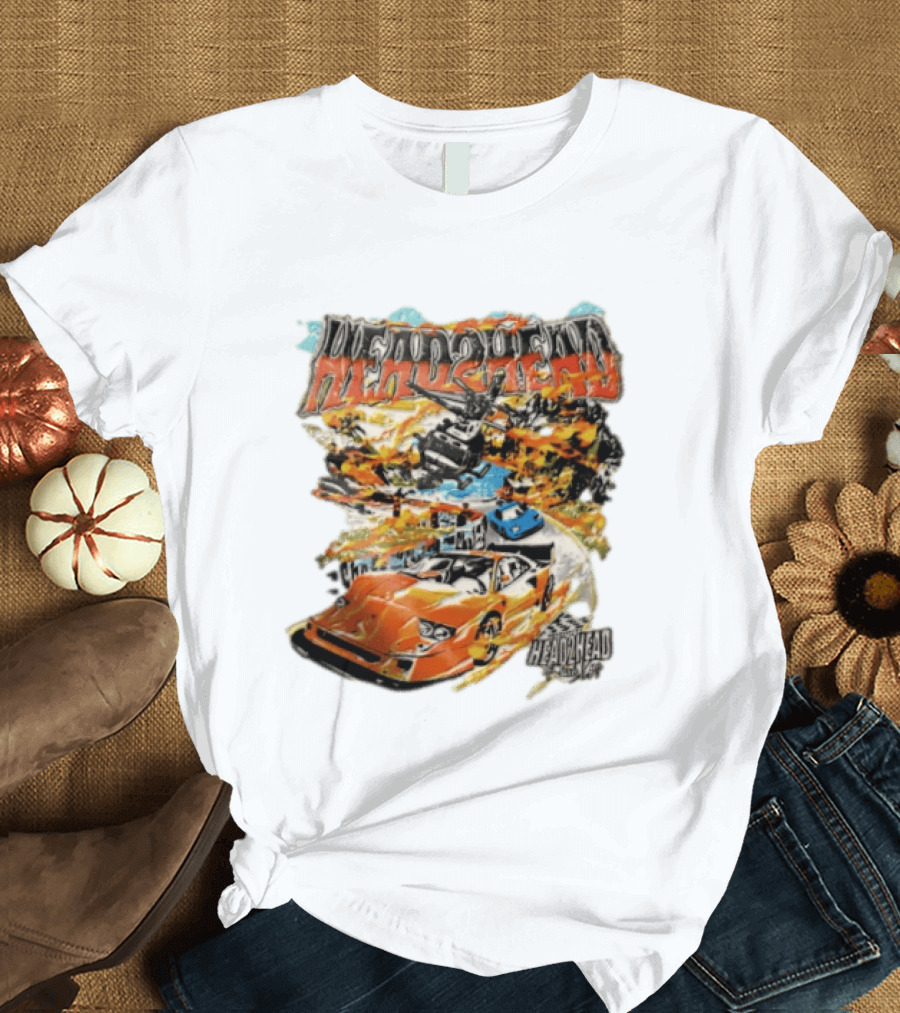 Head2Head Final Lap Racing Supercar Explosion Scene T-Shirt