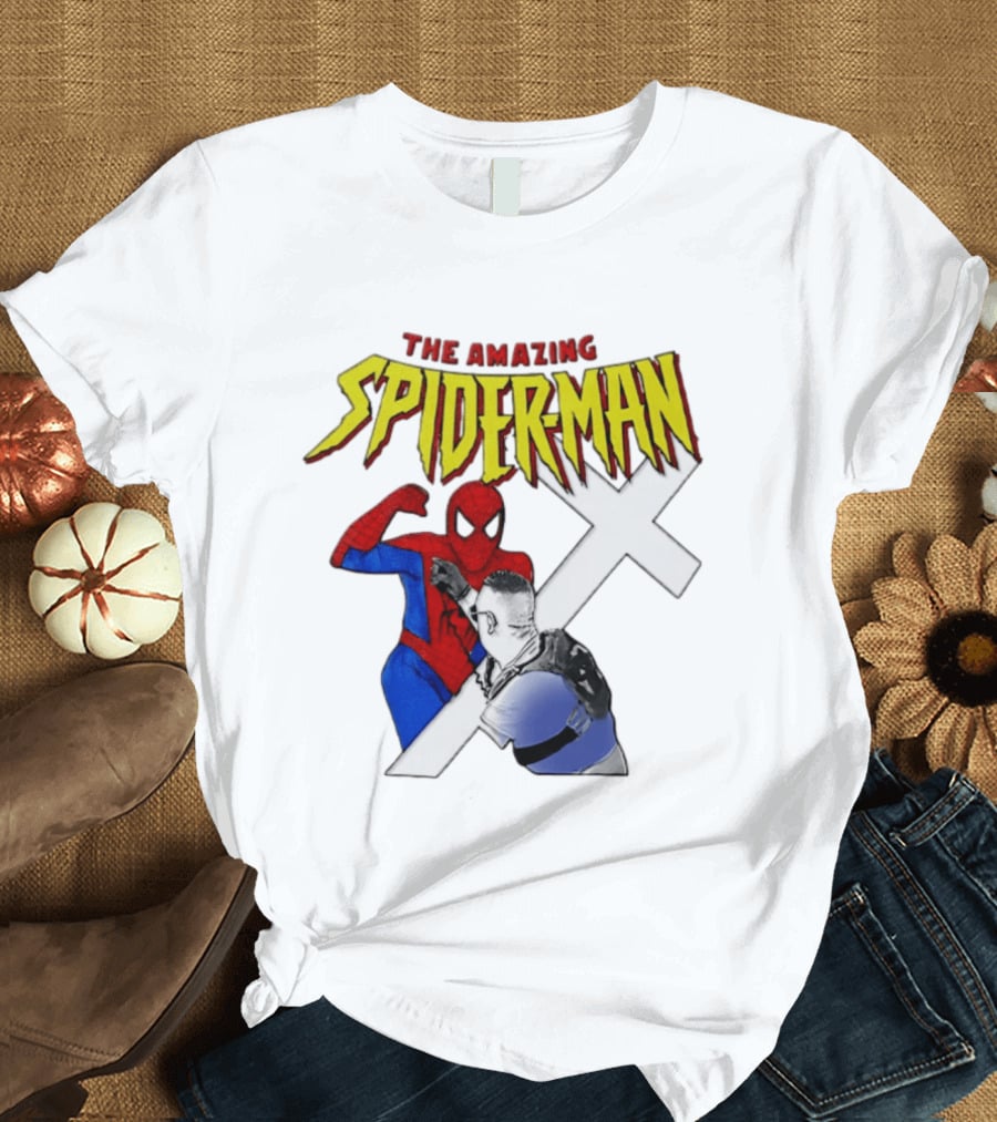 The Amazing Spider Man Vs Jake Lang Comic Style Showdown T-Shirt