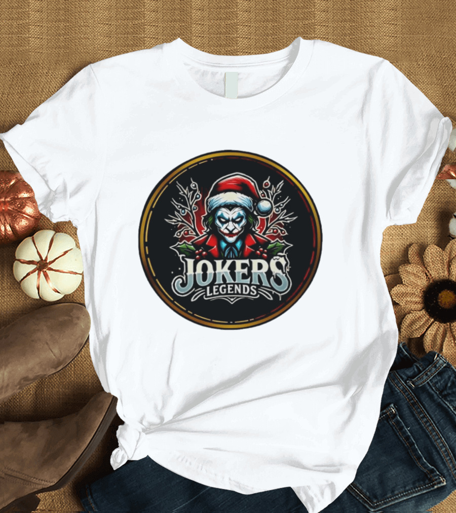 Jokers Legends Santa Hat Christmas T-Shirt
