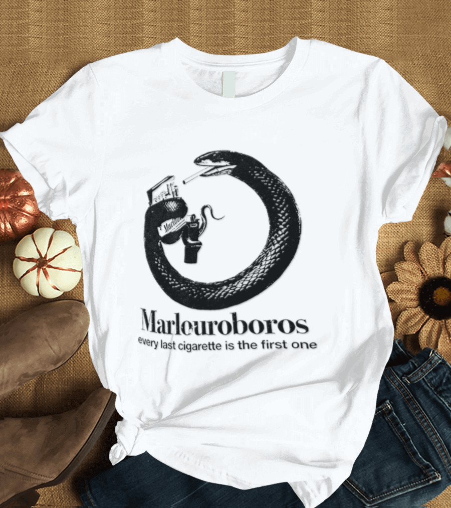 Marlouroboros Snake Ouroboros Every Last Cigarette Is The First One T-Shirt