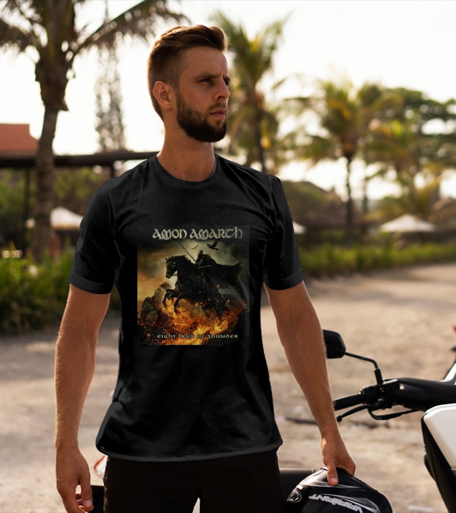 Amon Amarth Eight Legs Of Thunder New Single Viking Warrior Album Cover T-Shirt