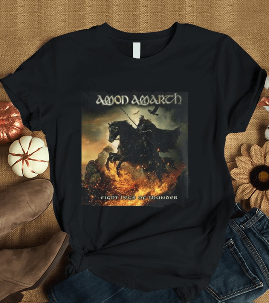 Amon Amarth Eight Legs Of Thunder New Single Viking Warrior Album Cover T-Shirt
