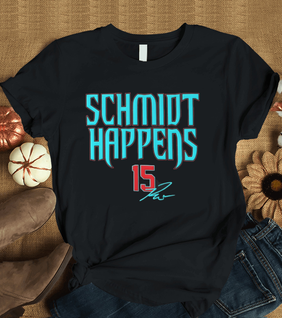 Schmidt Happens 15 Arizona Diamondbacks Ryan Waldschmidt T-Shirt