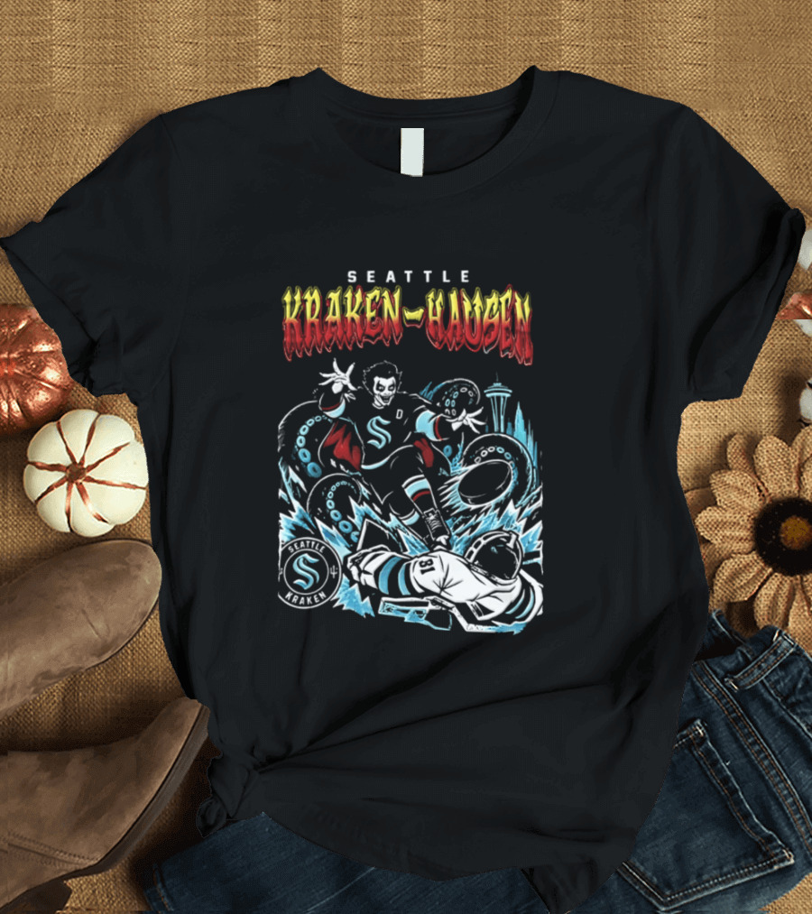 Seattle Kraken Danhausen WWE Friday Night 2026 Hockey Clash T-Shirt