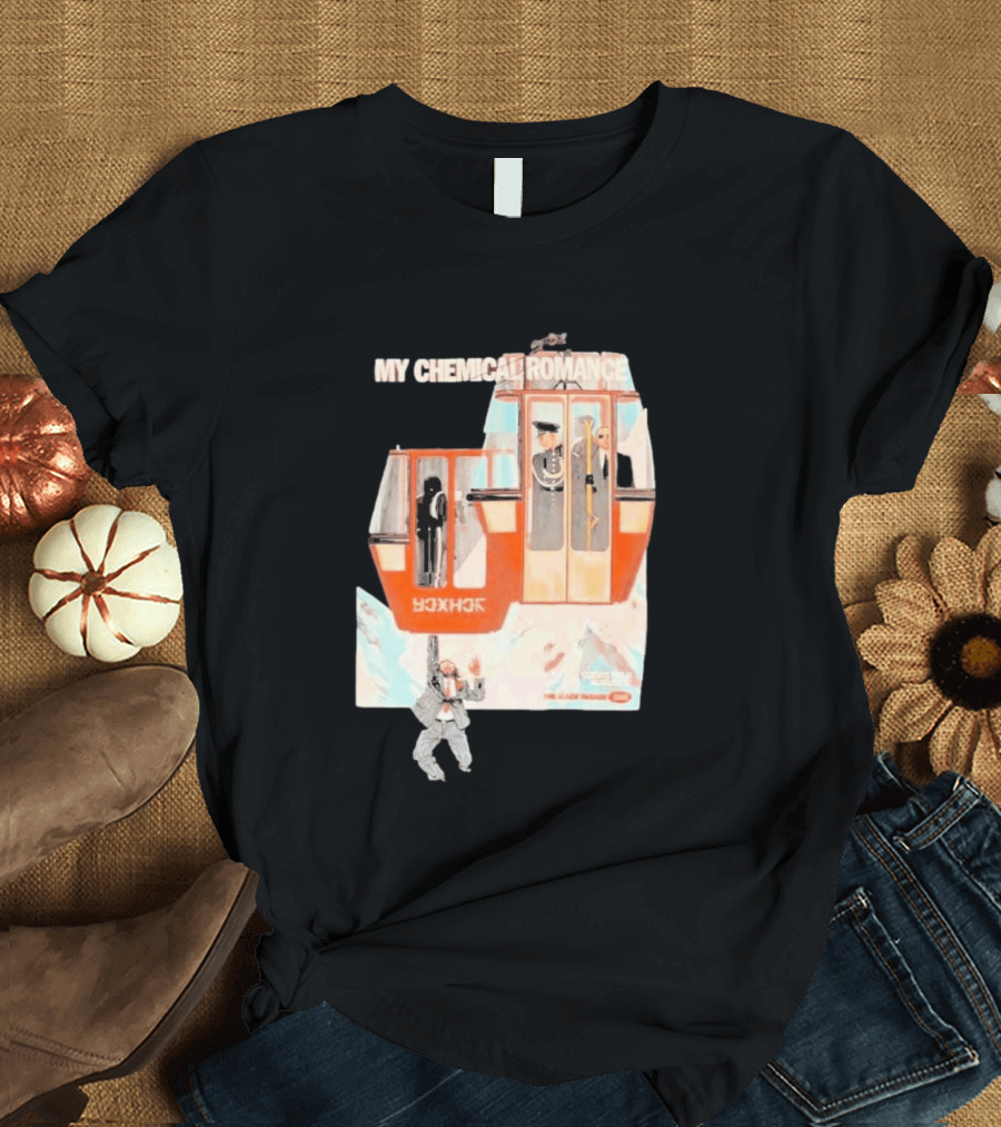 My Chemical Romance Coors Field 2026 Tour August 27th Denver CO Cable Car Print T-Shirt
