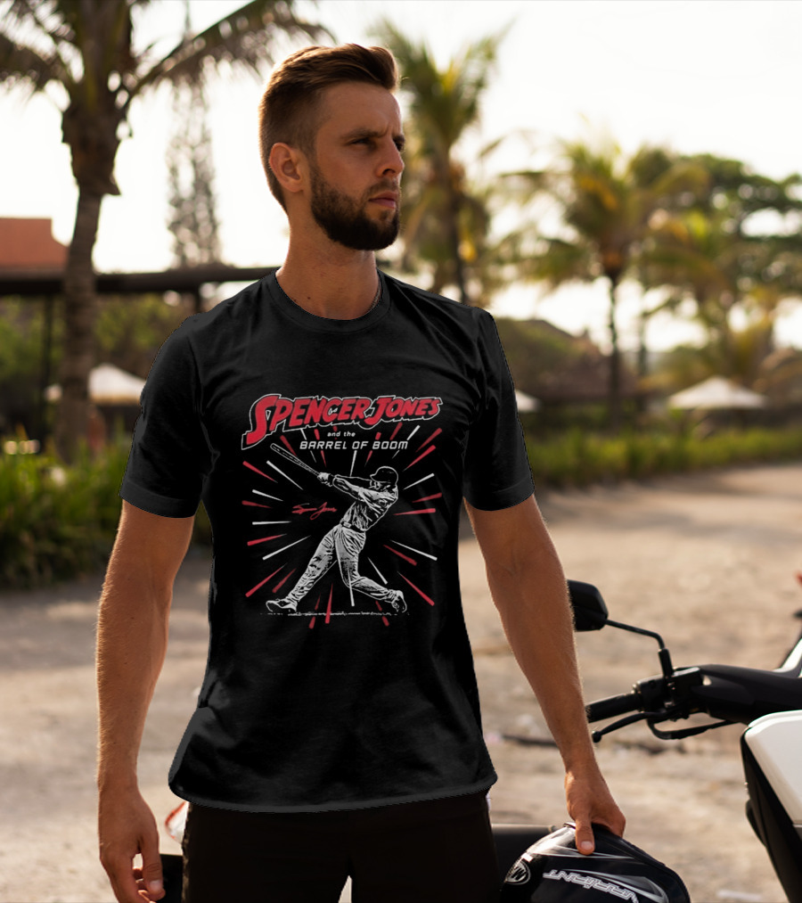 Spencer Jones And The Barrel Of Boom Baseball Player T-Shirt