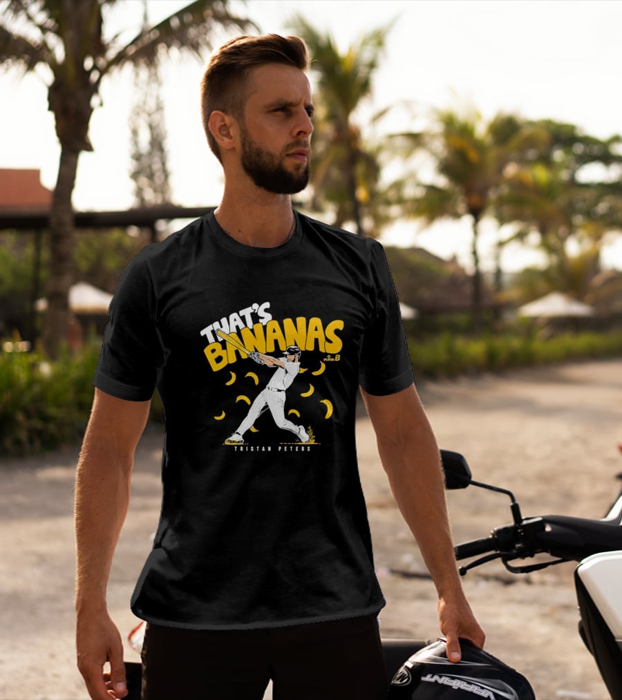 Tristan Peters That's Bananas Baseball Hitter With Bananas T-Shirt