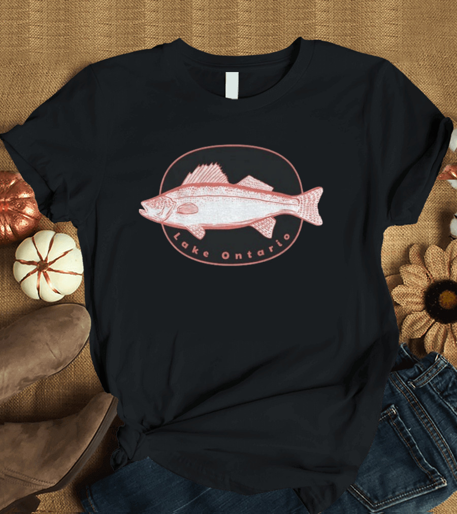 Walleye Freshwater Fish Lake Ontario T-Shirt