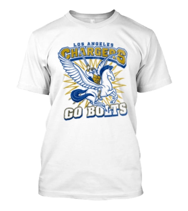 Los Angeles Chargers Pegasus Hercules Go Bolts T-Shirt