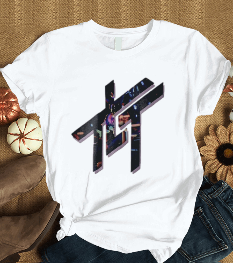 Living Tombstone Monogram Stage Lights 3D Purple Shadow T-Shirt
