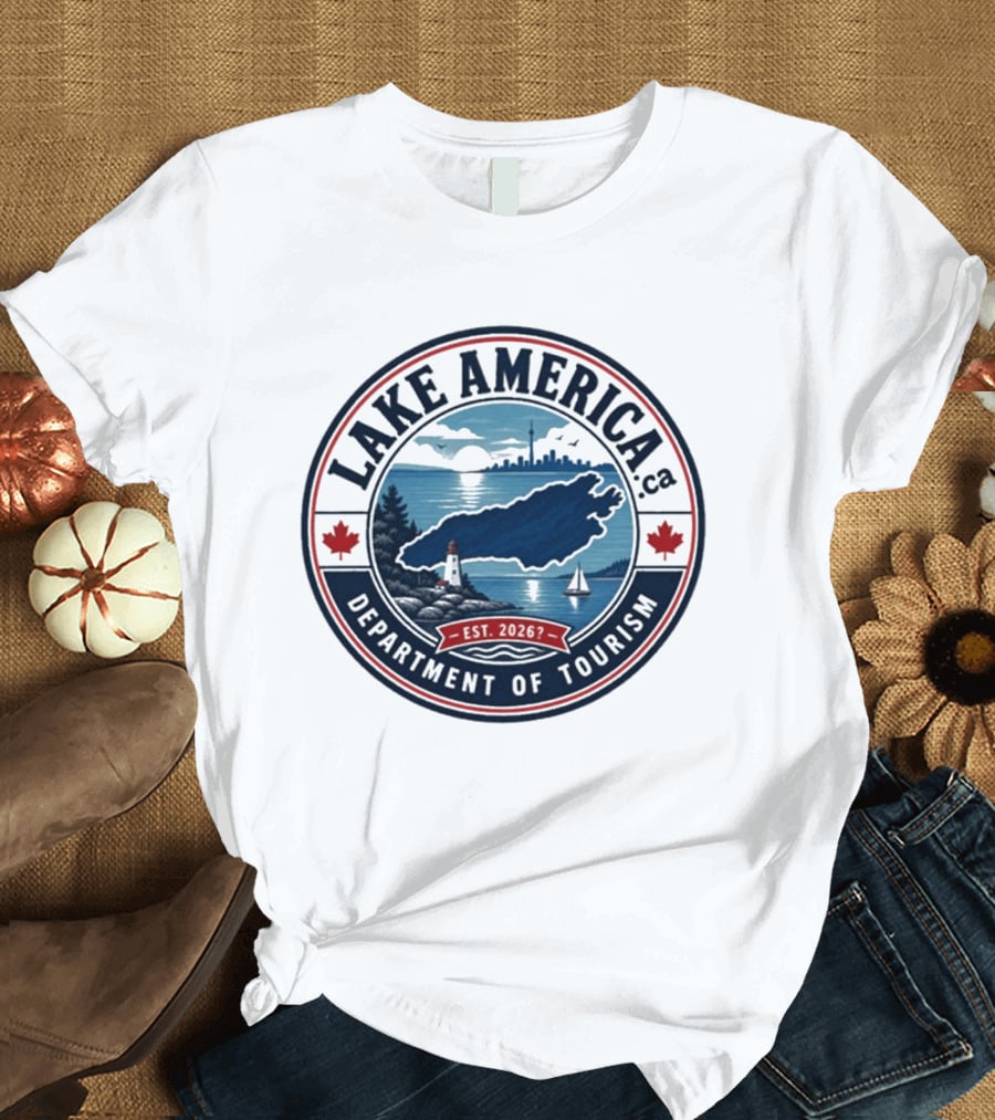 Lake America Department Of Tourism Scenic Adventure Est 2026 T-Shirt