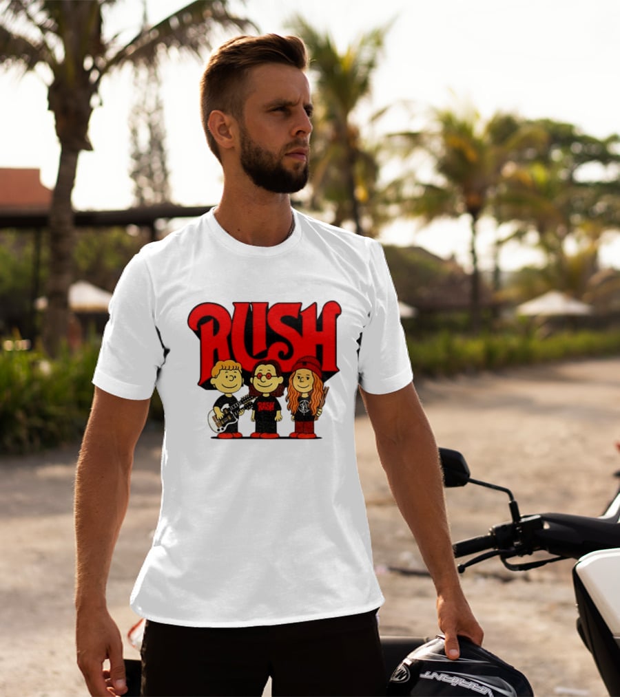 RUSH Band With Anika Nilles Classic Cartoon Characters T-Shirt