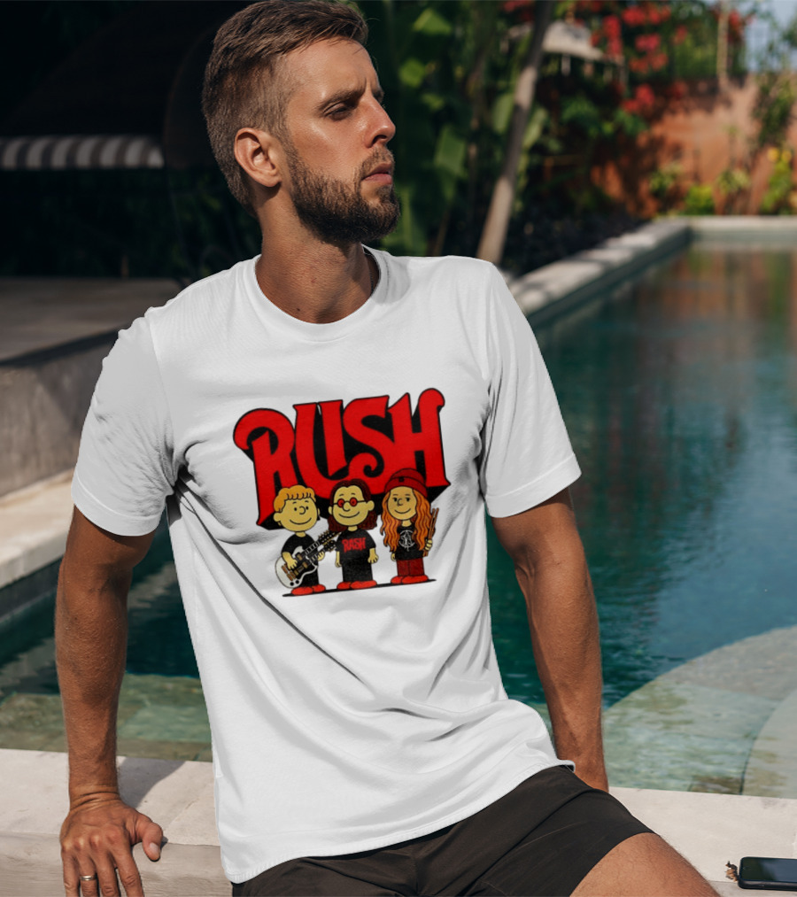 RUSH Band With Anika Nilles Classic Cartoon Characters T-Shirt