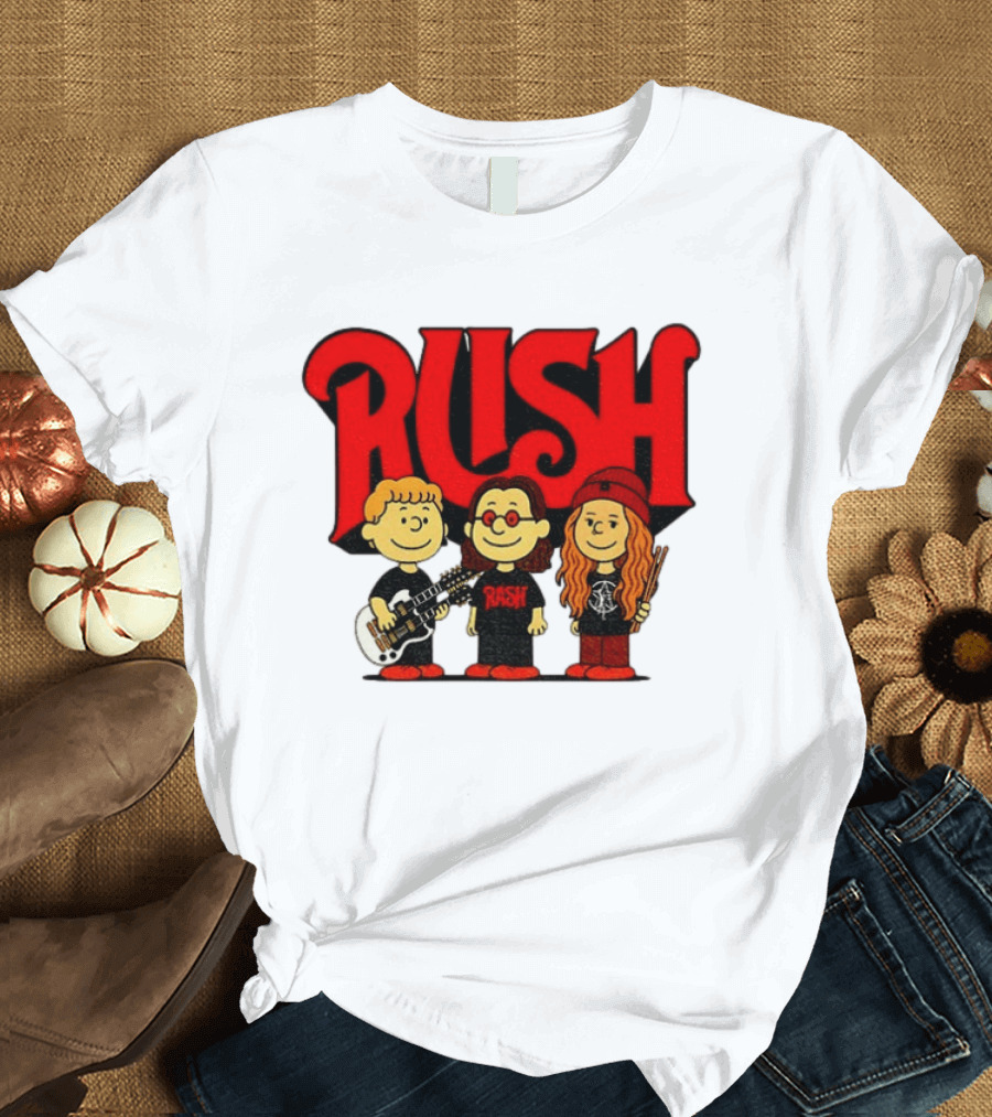 RUSH Band With Anika Nilles Classic Cartoon Characters T-Shirt