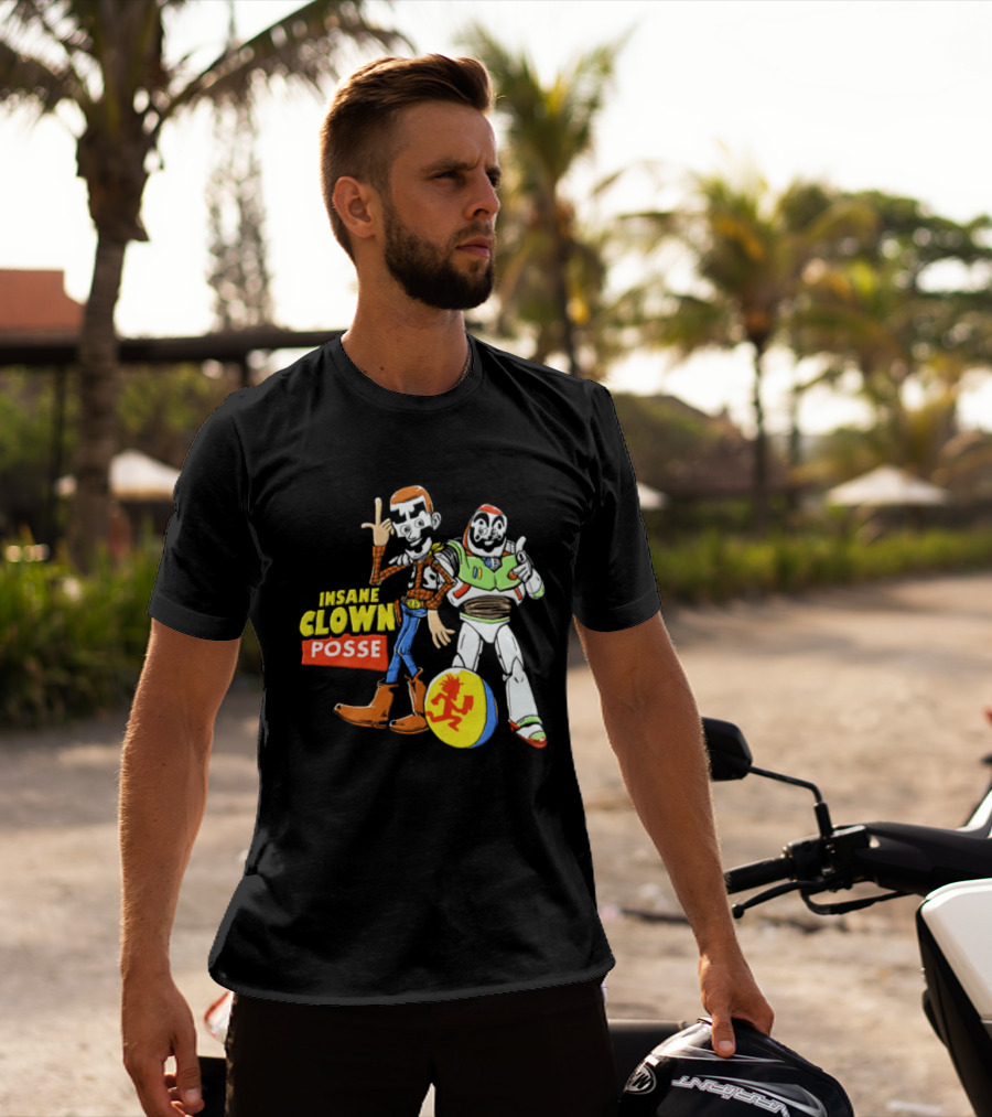 Insane Clown Posse Woody Buzz Lightyear Juggalo Pixar Ball T-Shirt